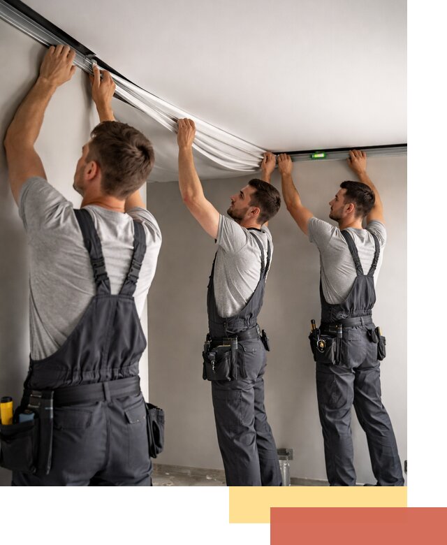 Теневые натяжные потолки в Троицке: монтаж и отделка быстро и качественно