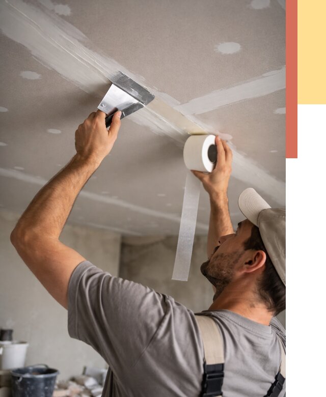 Обработка швов потолка ГКЛ в Троицке от 7733 руб. под ключ | ОТДЕЛОЧНИК-Трц