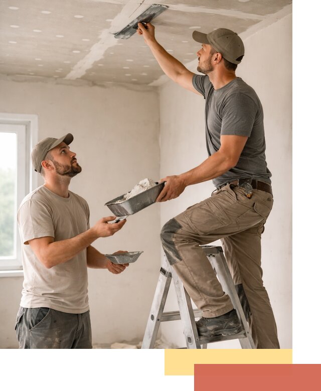 Шпаклевка потолка из гипсокартона в Троицке качественно и быстро