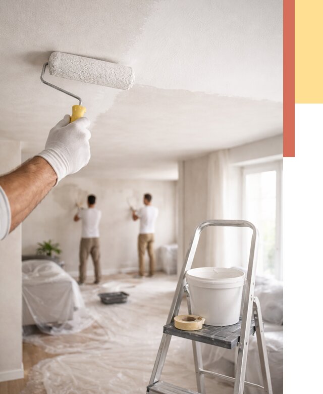 Покраска потолка акриловой краской в Троицке от 2578 руб. | ОТДЕЛОЧНИК-Трц