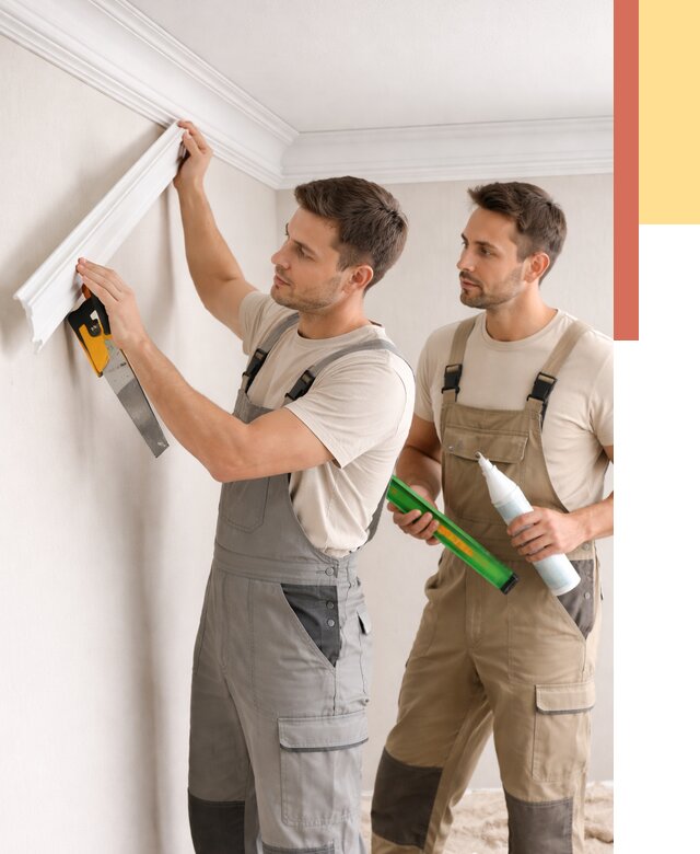 Монтаж потолочного плинтуса в Троицке от 2372 руб. — быстро и недорого | ОТДЕЛОЧНИК-Трц