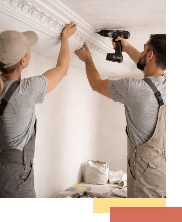 Профессиональный монтаж лепнины на потолок в Троицке