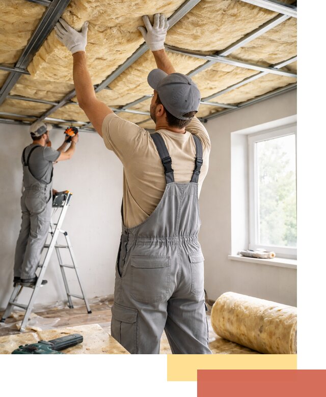 Утепление потолка под ключ в Троицке качественно и быстро