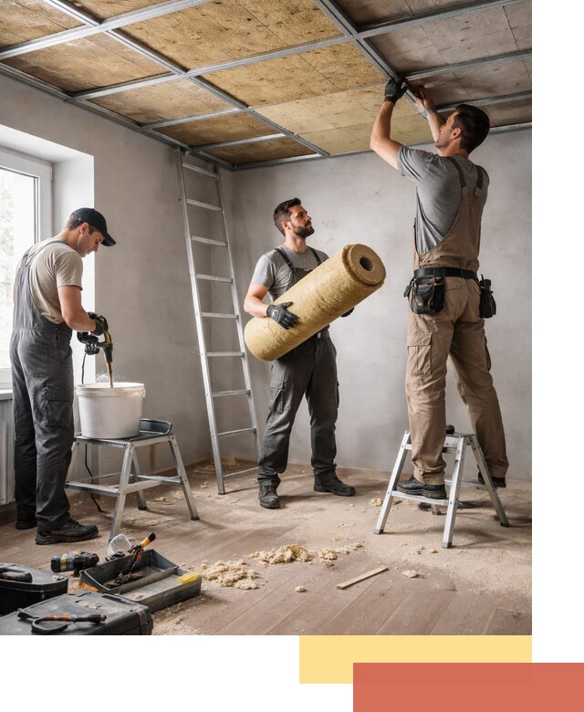 Шумоизоляция потолка в Троицке: профессиональный монтаж и отделка